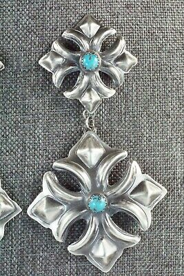 Turquoise & Sterling Silver Earrings - Tim Yazzie