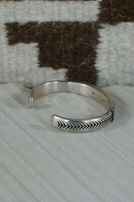 Navajo Sterling Silver Bracelet - Calvin Martinez - High Lonesome Trading