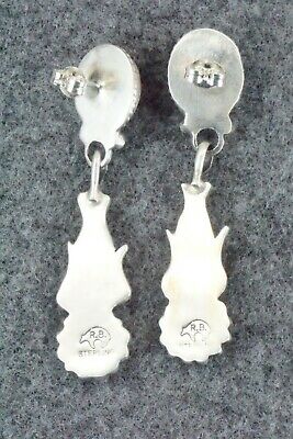 Spiny Oyster & Sterling Silver Earrings - Ross Antonio
