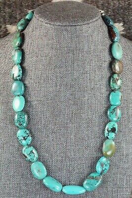 Turquoise & Sterling Silver Necklace - Navajo