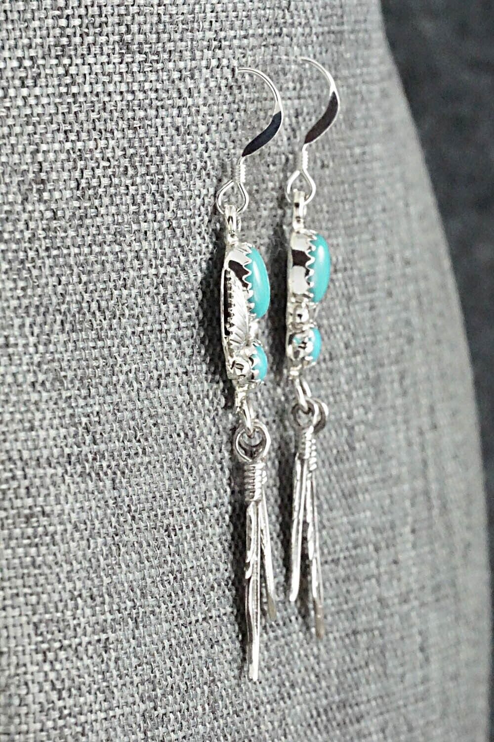 Turquoise & Sterling Silver Earrings - Annie Spencer