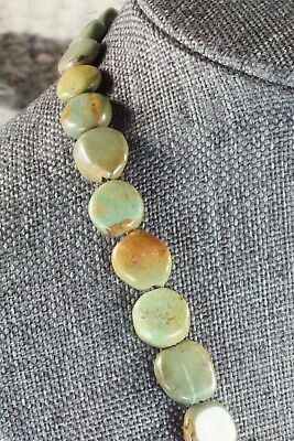 Turquoise, Coral & Sterling Silver Necklace - Navajo