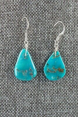 Navajo Turquoise & Sterling Silver Earrings - Native American
