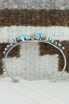 Navajo Turquoise and Sterling Silver Bracelet - Gregg Yazzie