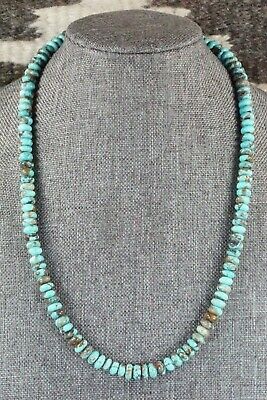 Turquoise & Sterling Silver Necklace - Navajo