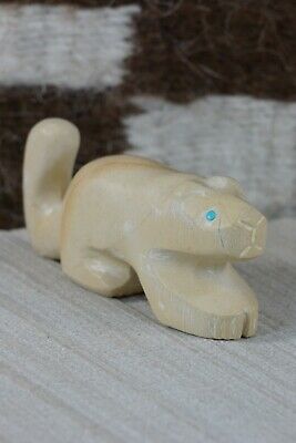 Mountain Lion Zuni Fetish Carving - Gordon Poncho - High Lonesome Trading