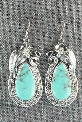 Turquoise & Sterling Silver Earrings - Davey Morgan