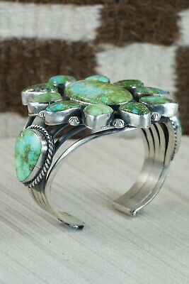 Navajo Turquoise & Sterling Silver Bracelet - Raymond Delgarito