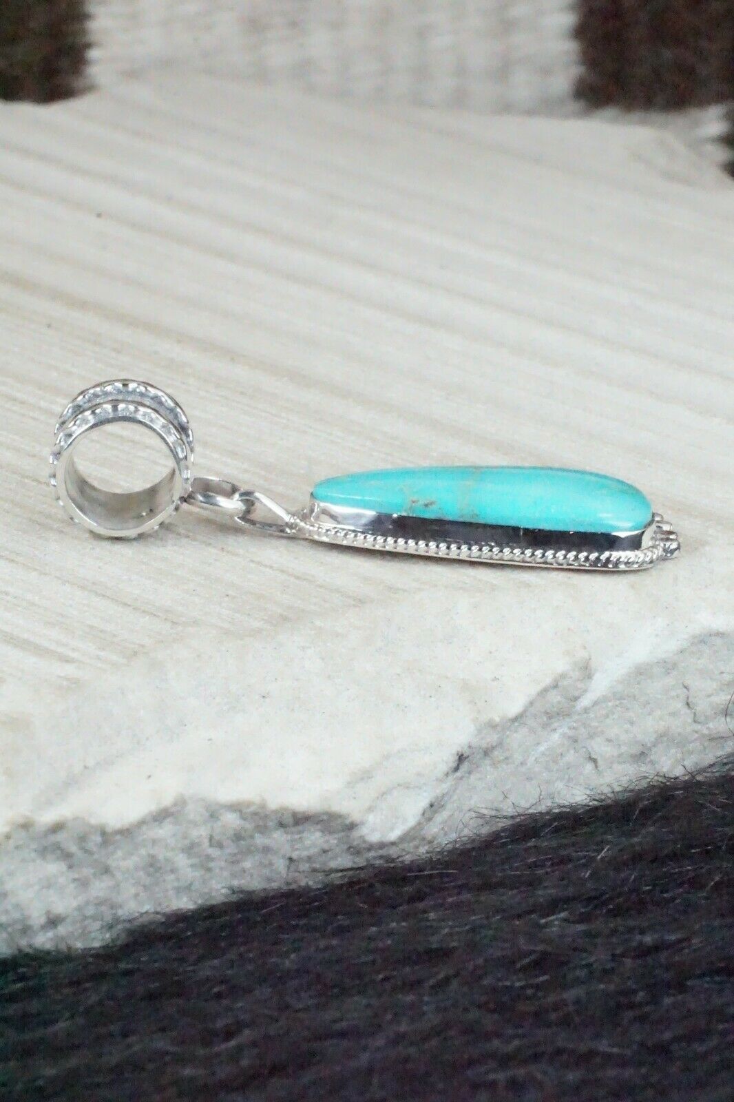 Turquoise & Sterling Silver Pendant - Sharon McCarthy