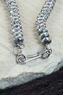 Sterling Silver Navajo Pearl Necklace & Earrings - Preston Haley