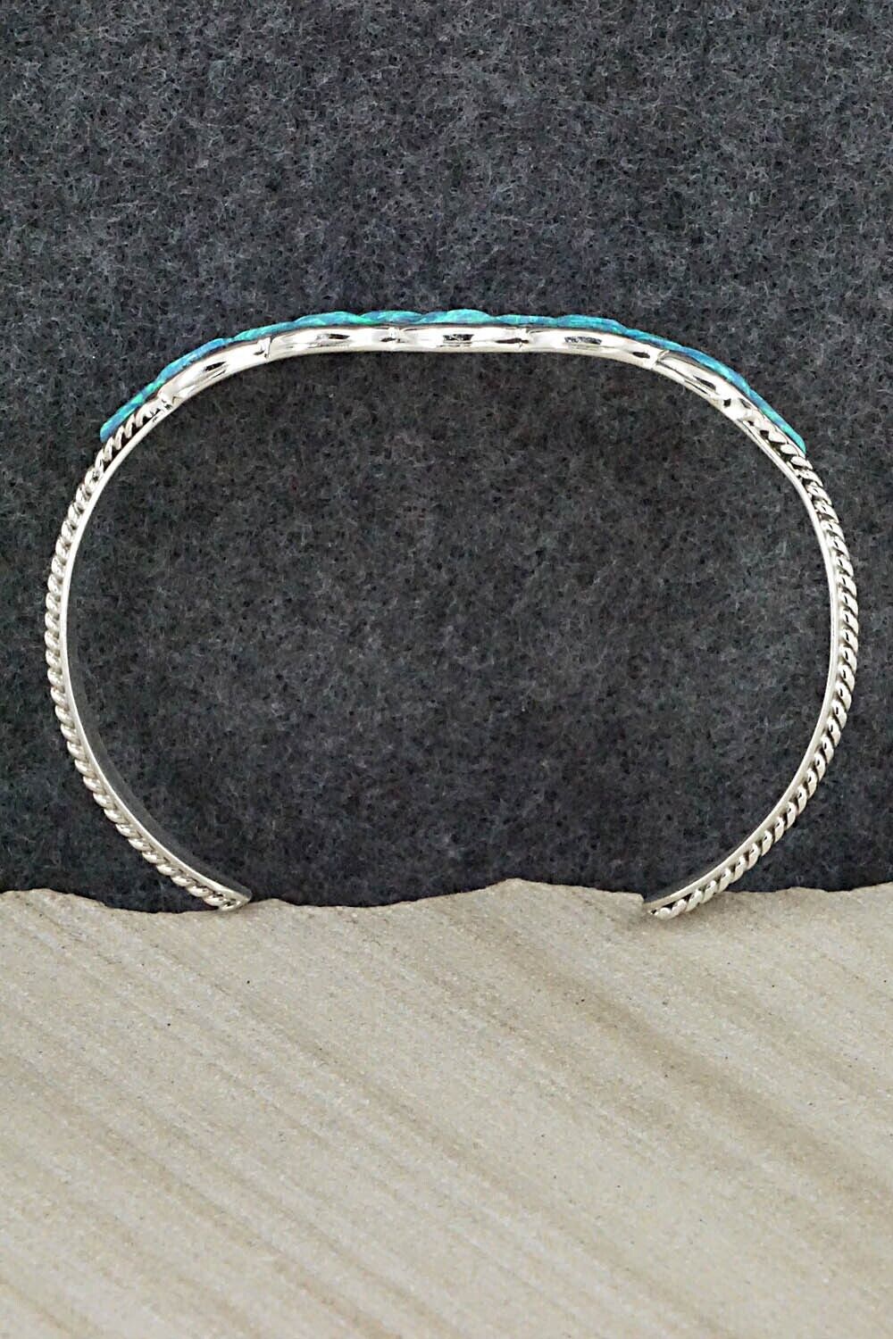 Opalite and Sterling Silver Bracelet - Derrick & Lorella Chavez