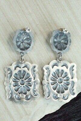 Sterling Silver Earrings - Tim Yazzie - High Lonesome Trading