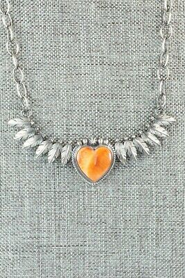 Spiny Oyster & Sterling Silver Necklace - Akee Douglas