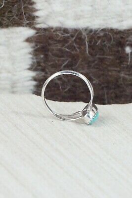 Turquoise and Sterling Silver Ring - Robert Martinez - Size 6