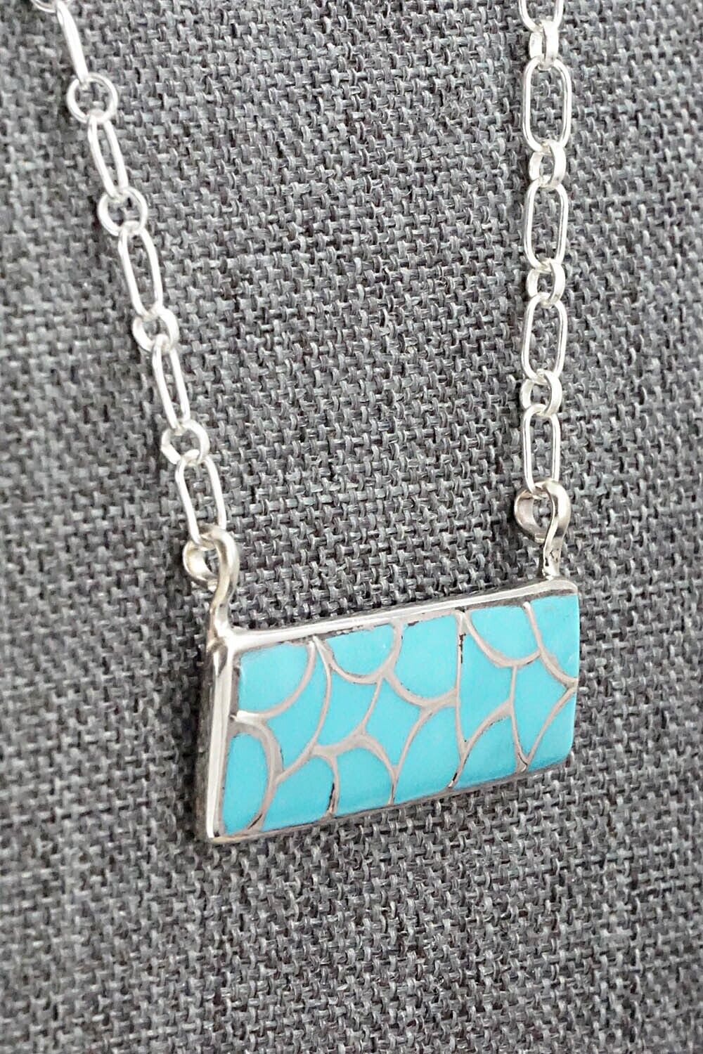 Turquoise & Sterling Silver Necklace - Orena Leekya