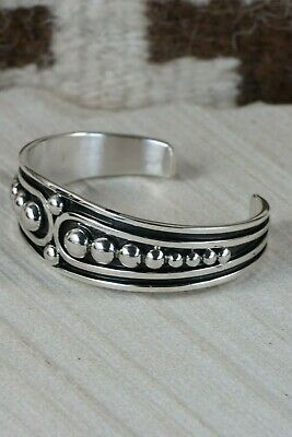 Navajo Sterling Silver Bracelet - Jonathan Nez - High Lonesome Trading