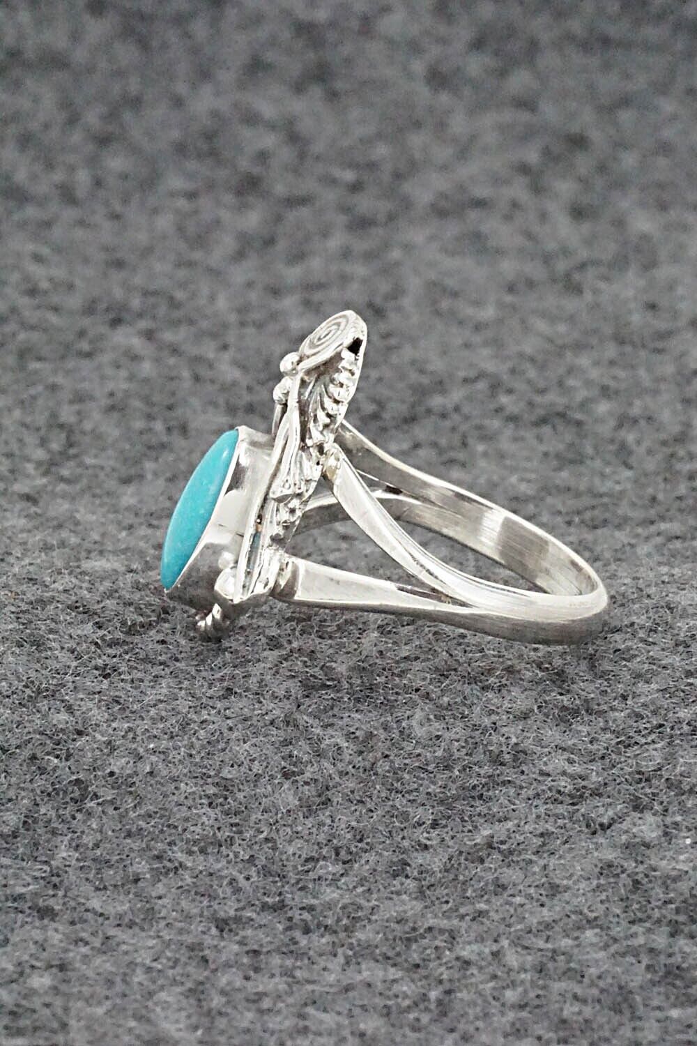Turquoise & Sterling Silver Ring - Latricia Largo - Size 8.5