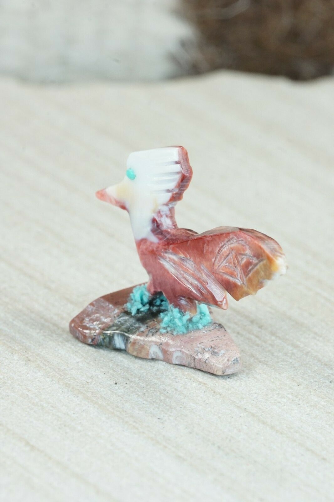 Road Runner Zuni Fetish Carving - Gloria Chattin
