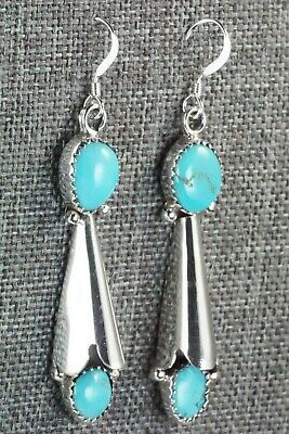 Turquoise & Sterling Silver Earrings - Roger Pino