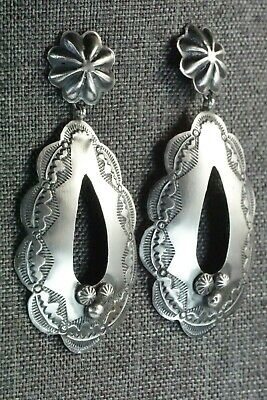 Navajo Sterling Silver Earrings - Rita Lee