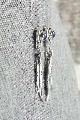 Lapis & Sterling Silver Earrings - Navajo