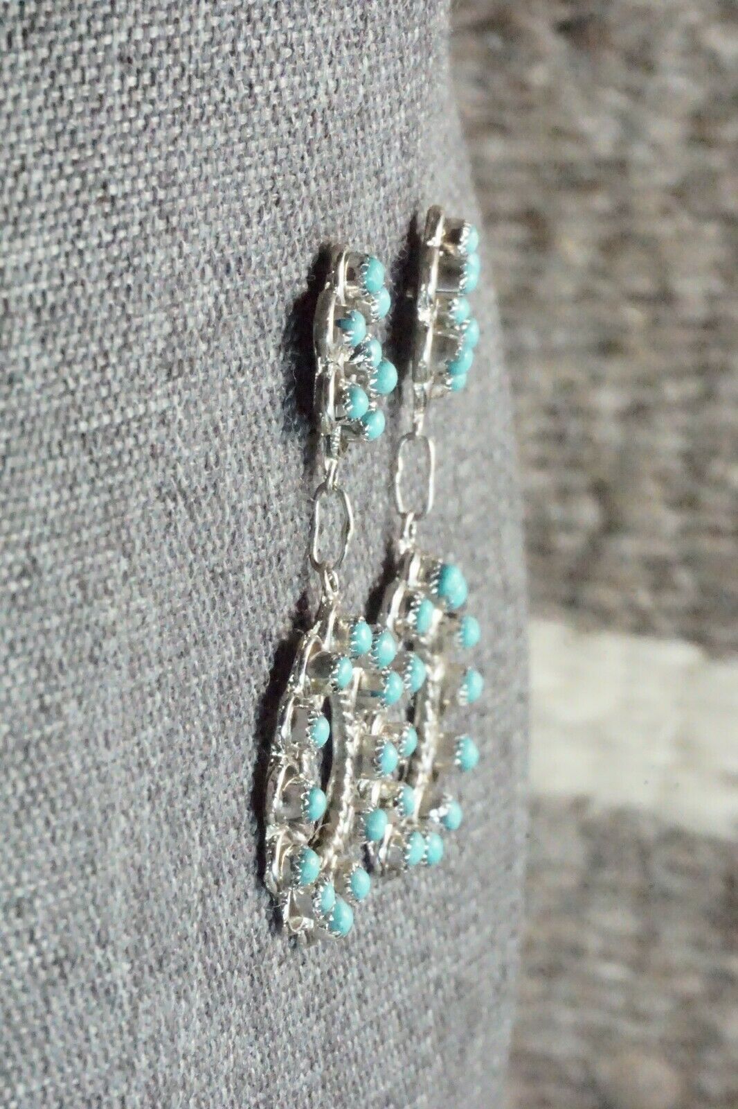 Turquoise & Sterling Silver Earrings - Waylon Johnson