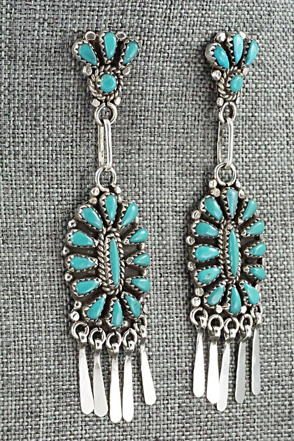 Turquoise & Sterling Silver Earrings - George Gasper