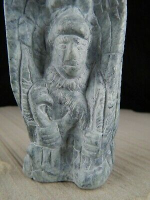 Eagle Dancer Zuni Fetish Carving - Narren Bowannie - High Lonesome Trading