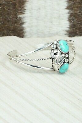 Turquoise & Sterling Silver Bracelet - Michael Calladitto