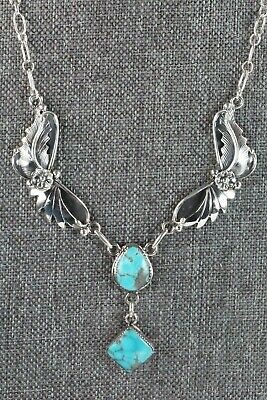 Turquoise & Sterling Silver Necklace - Sarah Yazzie