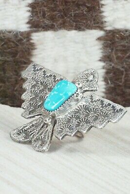 Turquoise & Sterling Silver Ring - Delbert Arviso - 8.25