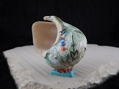 Corn Maiden & Zuni Eagle Carving - Gloria Chattin - High Lonesome Trading