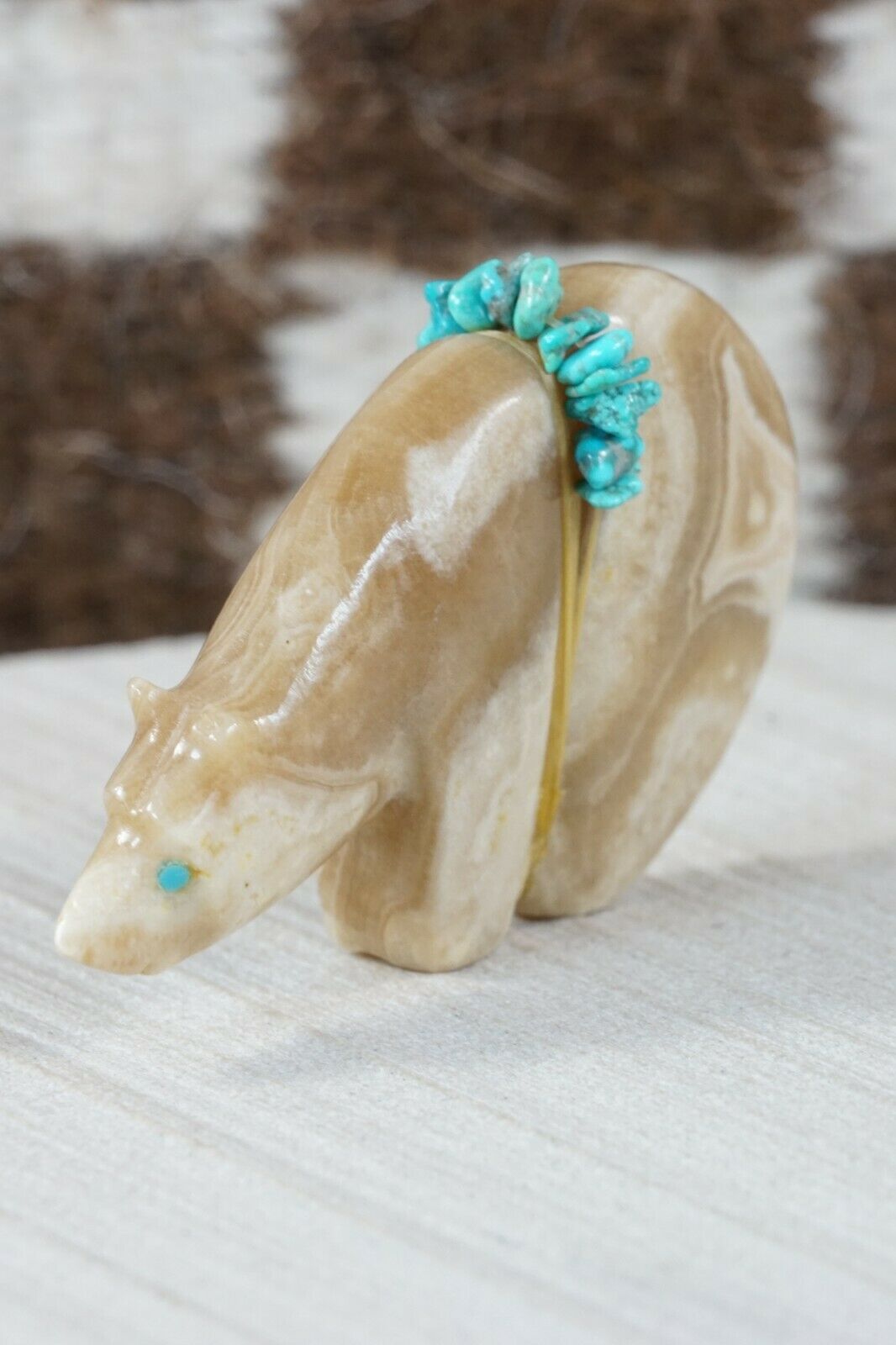 Bear Zuni Fetish Carving - Paulette Quam - High Lonesome Trading
