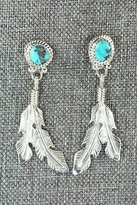 Turquoise & Sterling Silver Earrings - Annie Spencer - High Lonesome Trading