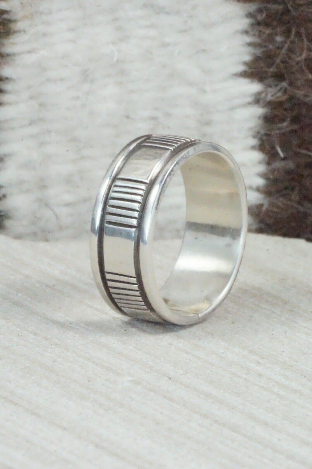 Sterling Silver Ring - Bruce Morgan - Size 11.75