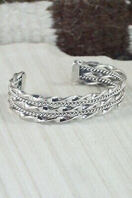 Navajo Sterling Silver Bracelet - Elaine Tahe