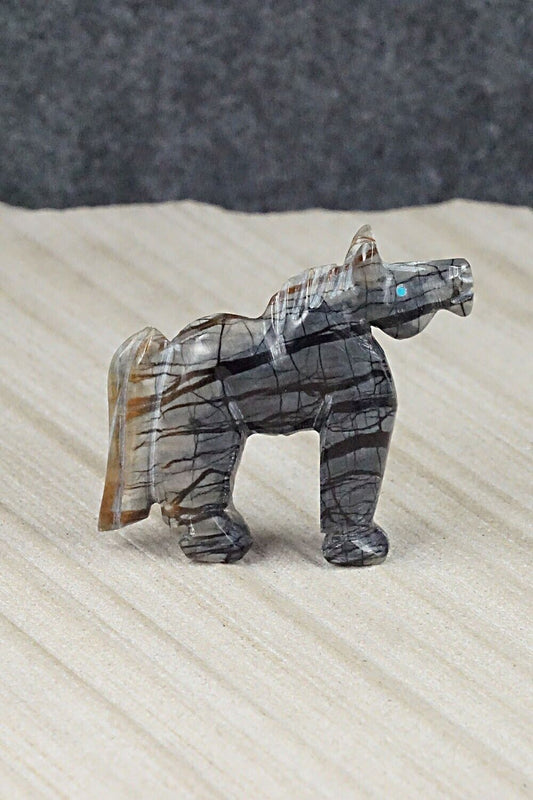 Horse Navajo Fetish Carving - Albert Livingston