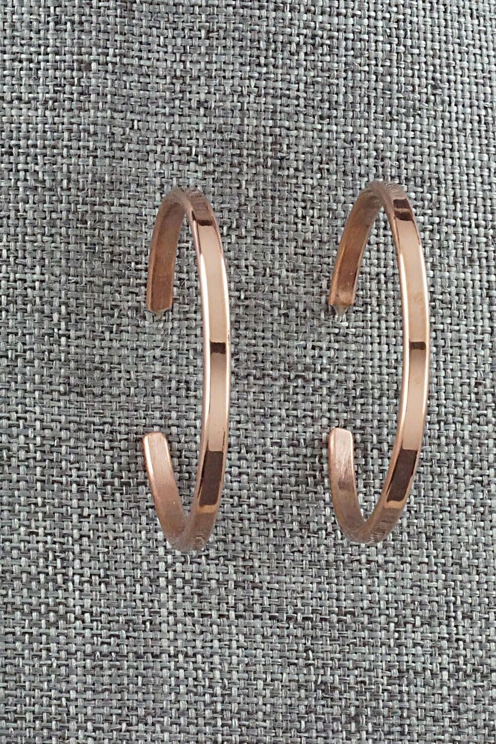 Copper Hoop Earrings - Elaine Tahe