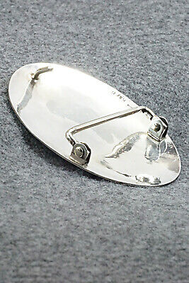 Turquoise Chip Inlay & Sterling Silver Belt Buckle - Raymond Begay