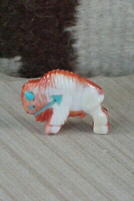 Buffalo Zuni Fetish Carving - Andres Quandelacy