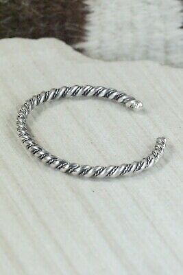 Navajo Sterling Silver Bracelet - Elaine Tahe