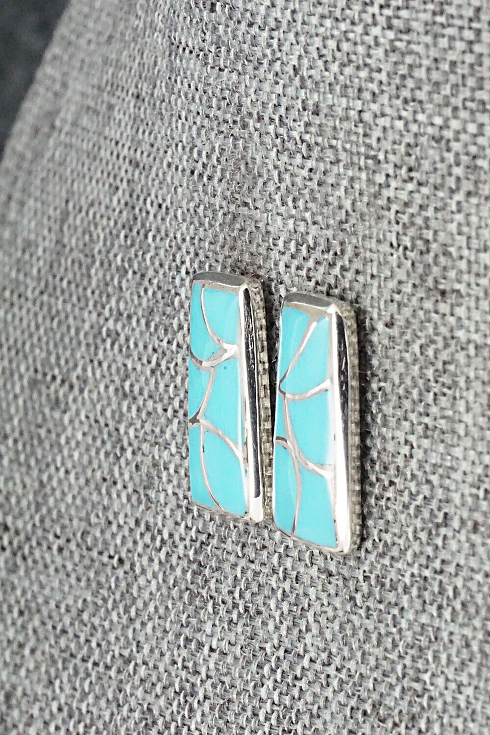 Turquoise & Sterling Silver Earrings - Orena Leekya