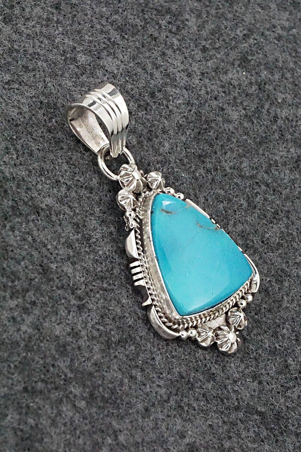 Turquoise and Sterling Silver Pendant - Daniel Benally