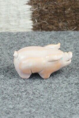 Pig Zuni Fetish Carving - Stanton Hannaweeka