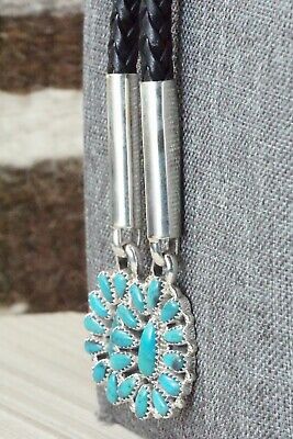 Turquoise & Sterling Silver Bolo Tie - Jaz Wilson