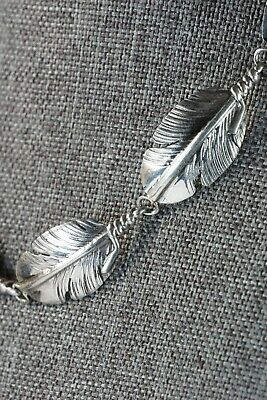 Sterling Silver Feather Choker Necklace - Ben Begay