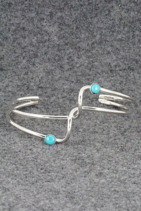 Turquoise & Sterling Silver Bracelet - Yolanda Skeets