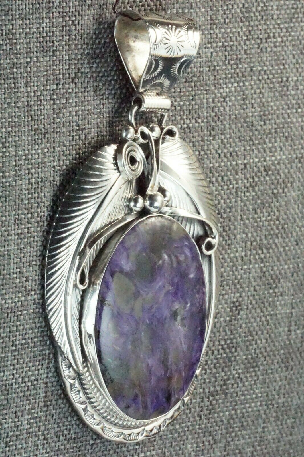 Charoite & Sterling Silver Pendant - Davey Morgan