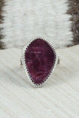 Spiny Oyster & Sterling Silver Ring - Selina Warner - Size 8