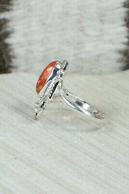 Spiny Oyster & Sterling Silver Ring - Genevieve Francisco - Size 5.75 - High Lonesome Trading